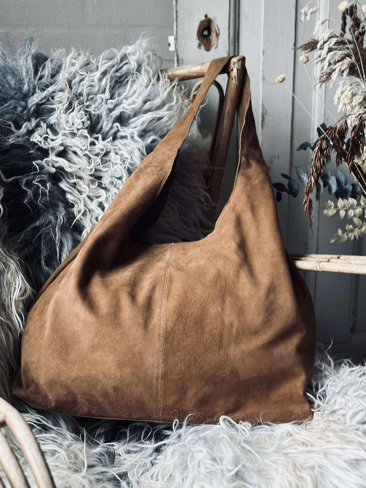 Shopper suède - Caramel