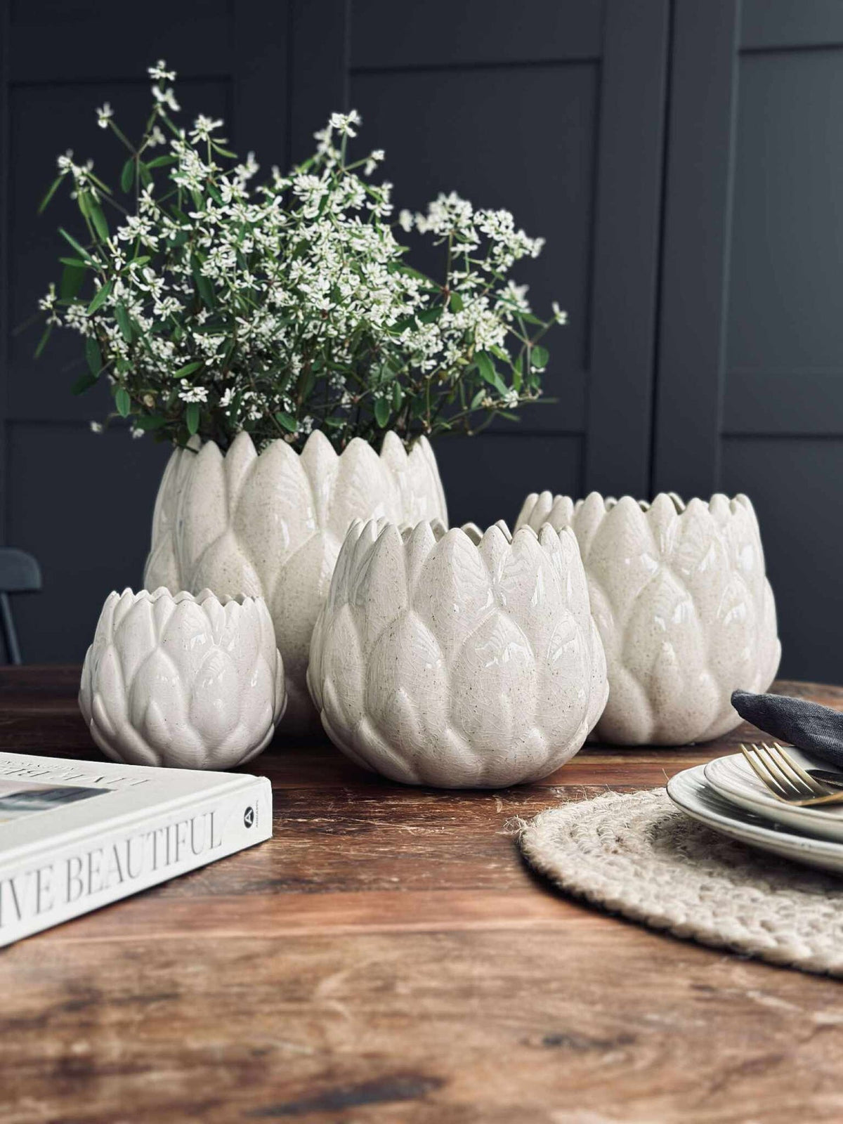 Plantenpot Wit - Meerdere maten