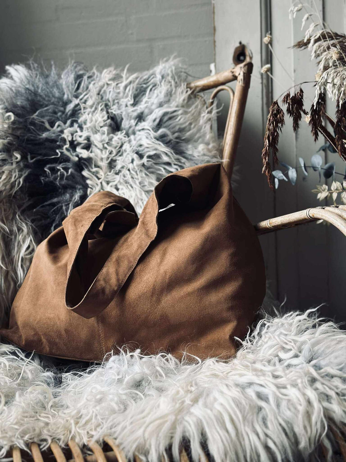 Shopper suède - Caramel