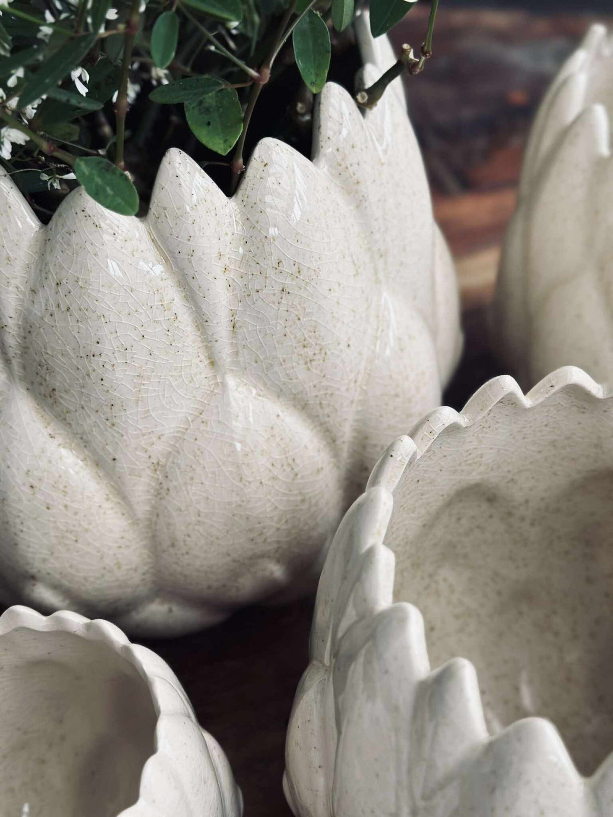 Potcover Wit - Meerdere maten