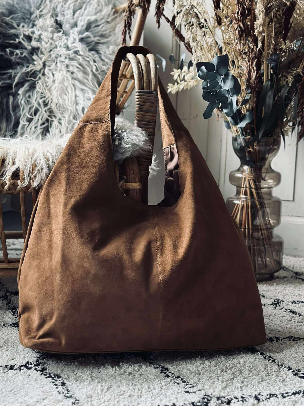 Shopper suède - Caramel