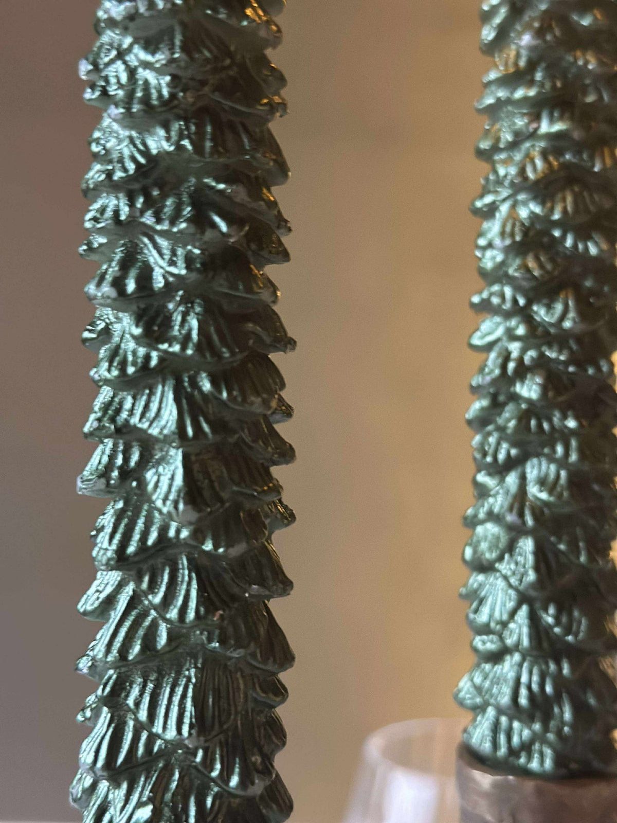 LED dinerkaarsen 2 st. - kerstboom groen