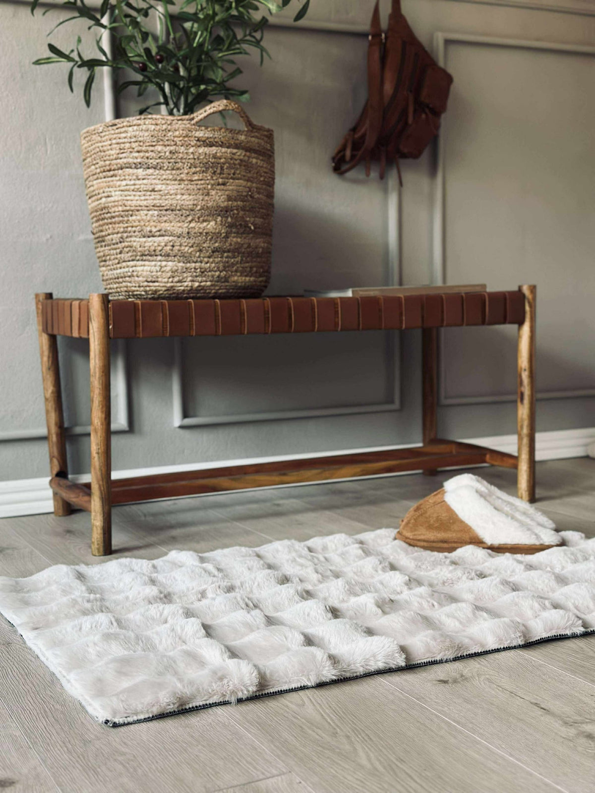 Vloerkleed Plys - 60x90 Beige