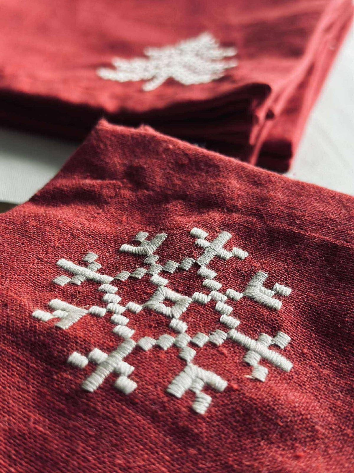 Servetten Rood Kerst - 4 stuks