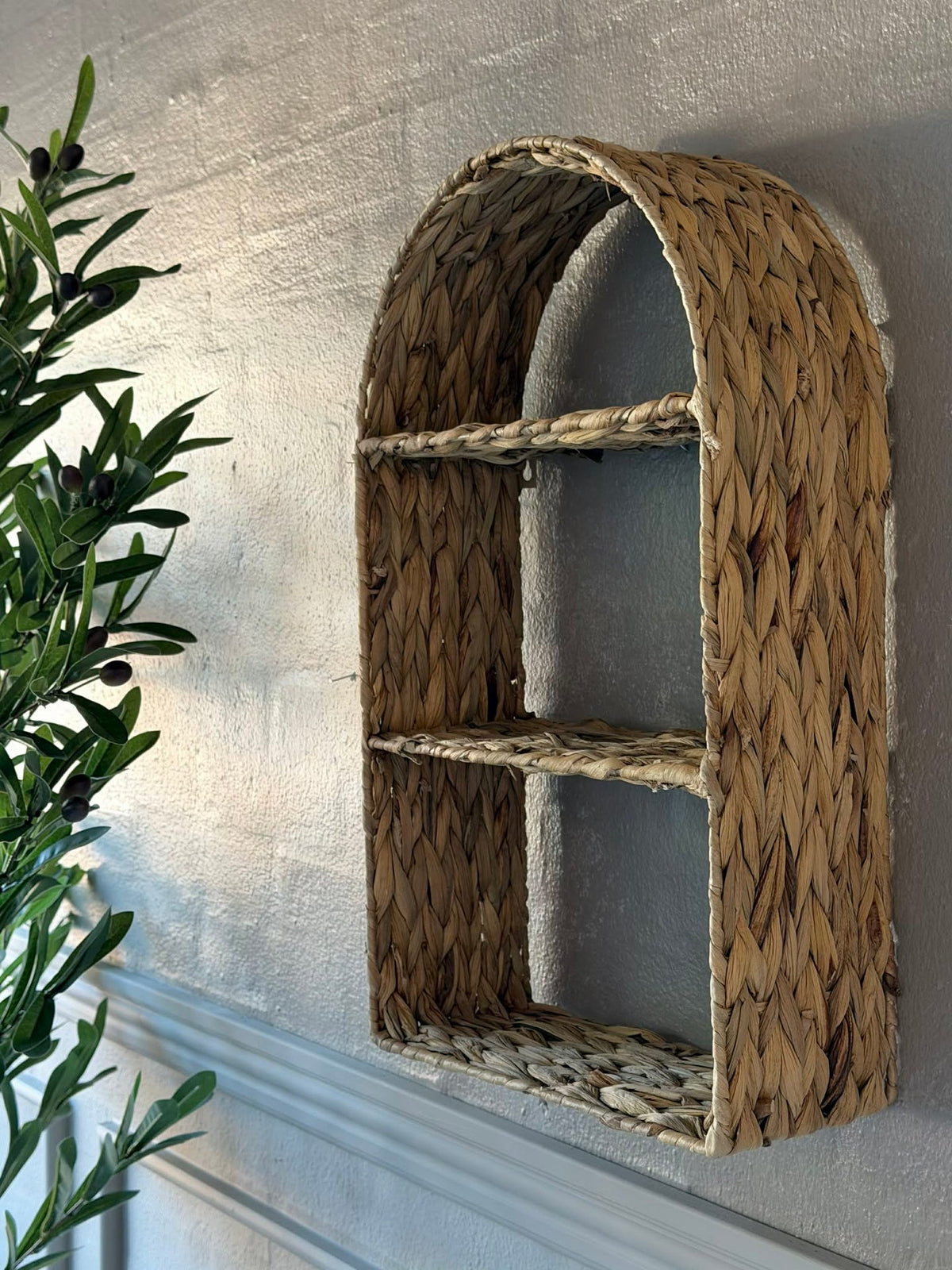 Wandplank van waterhyacint