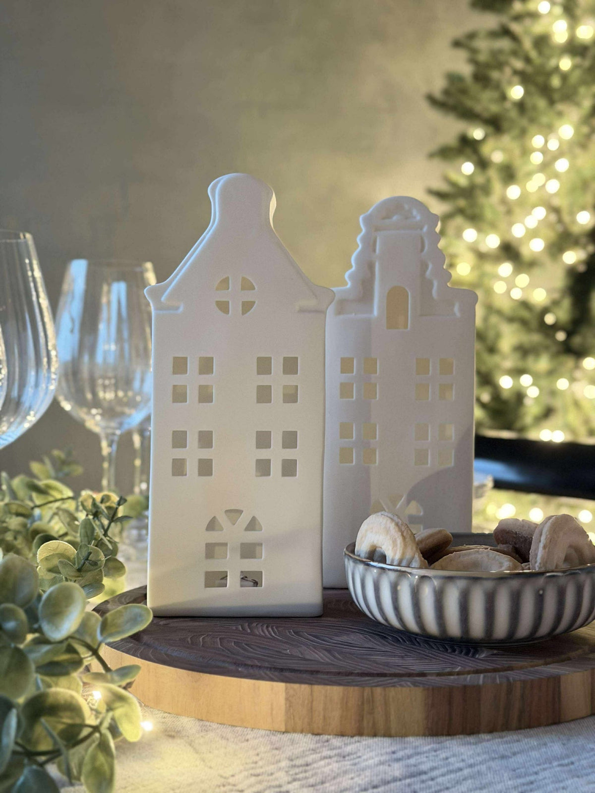 Licht huisje met led  - WHITE MIX