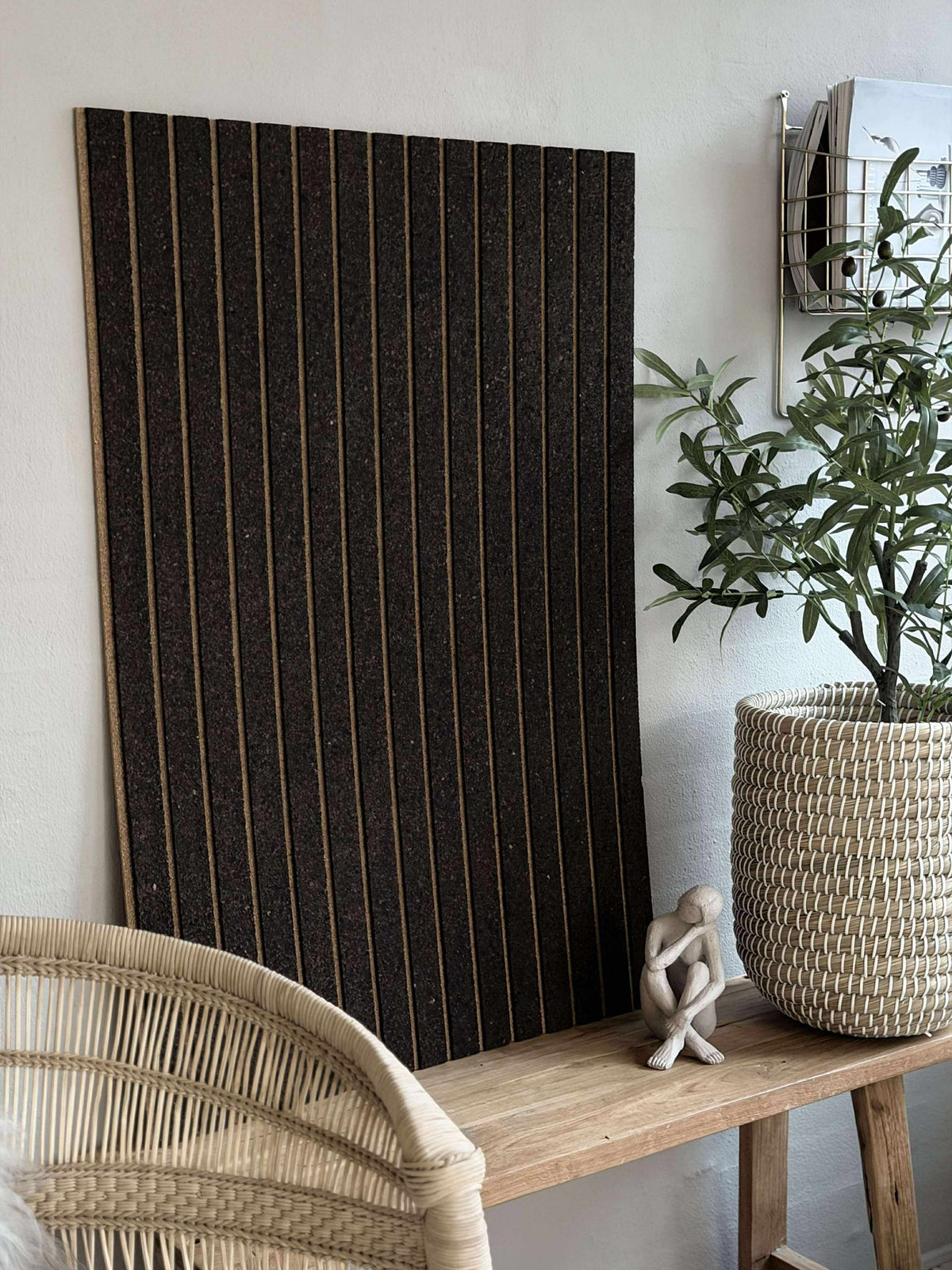 Kurkplaat met paneeleffect NEW Dark - Geluidsdempend