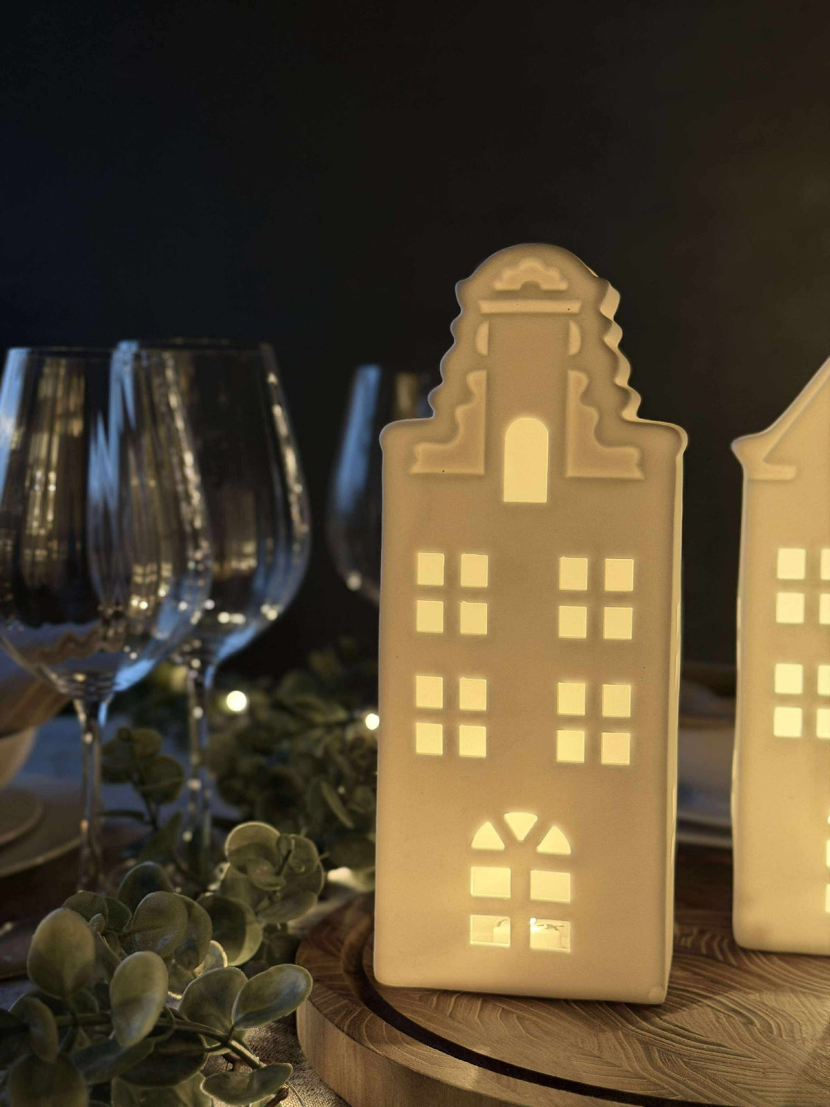 Licht huisje met led  - WHITE MIX