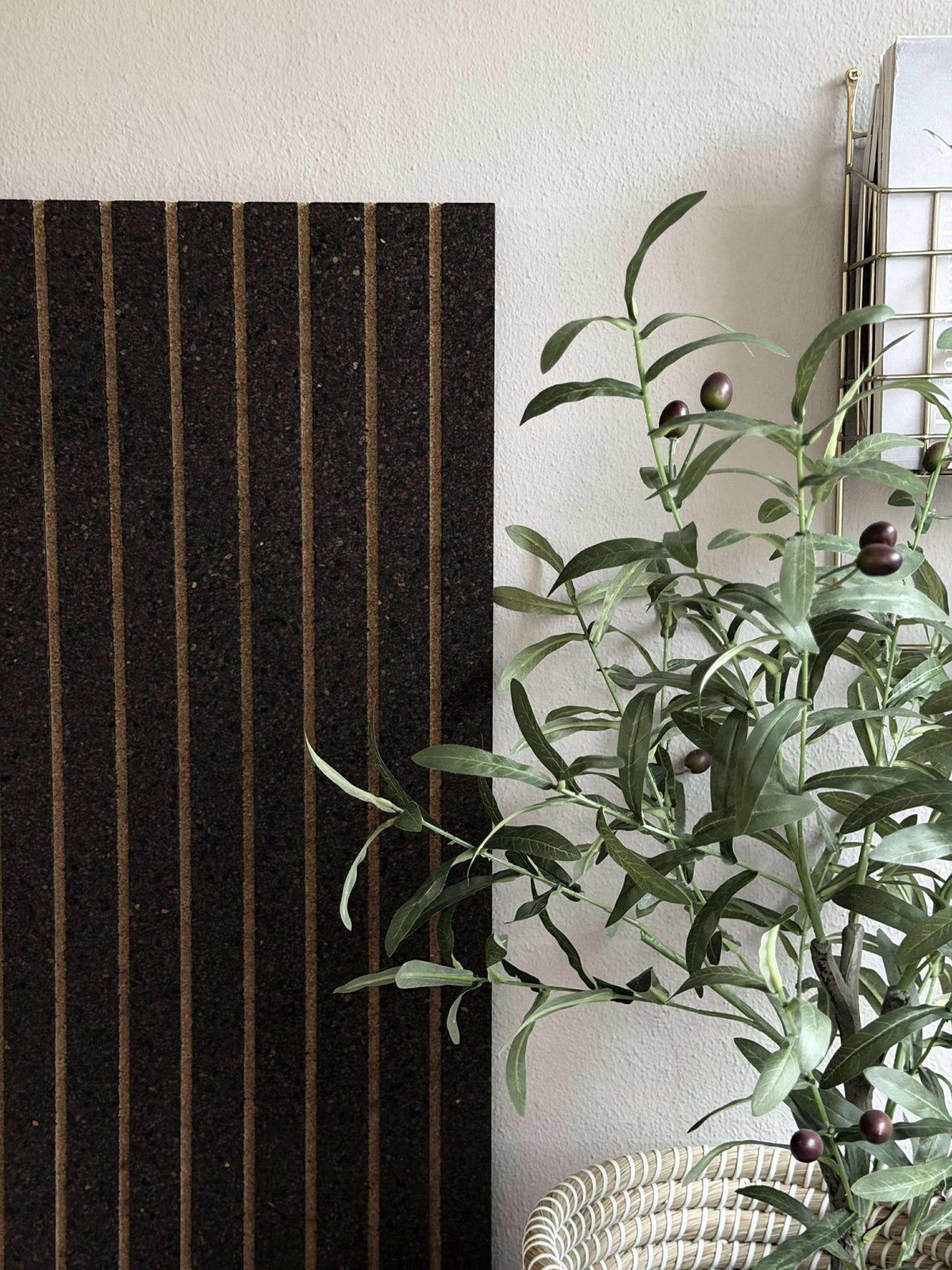 Kurkplaat met paneeleffect NEW Dark - Geluidsdempend