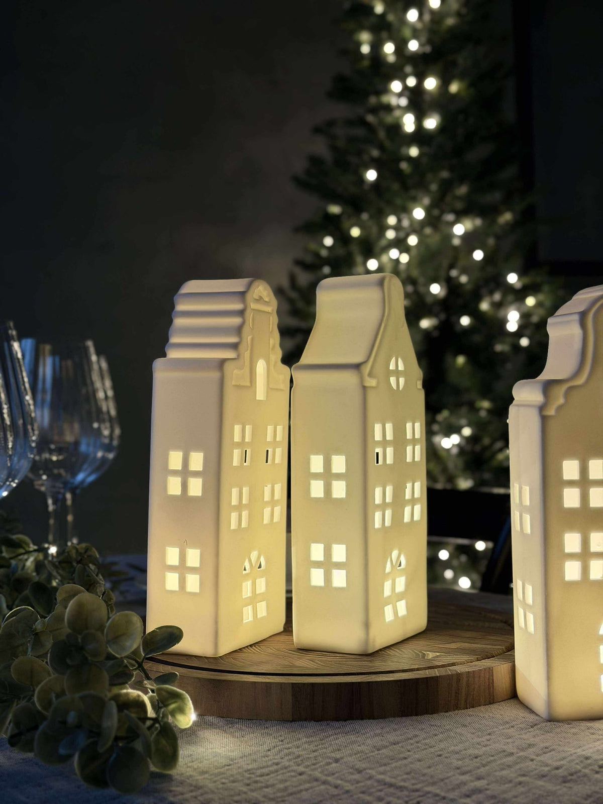 Licht huisje met led  - WHITE MIX