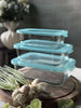 Opbergdozen van glas – Set van 3 stuks