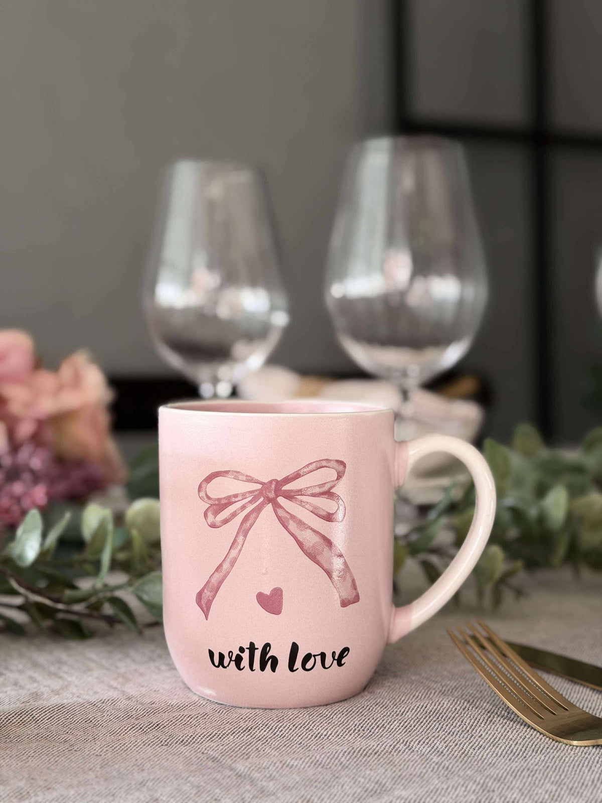 Beker Strikje - Soft rose