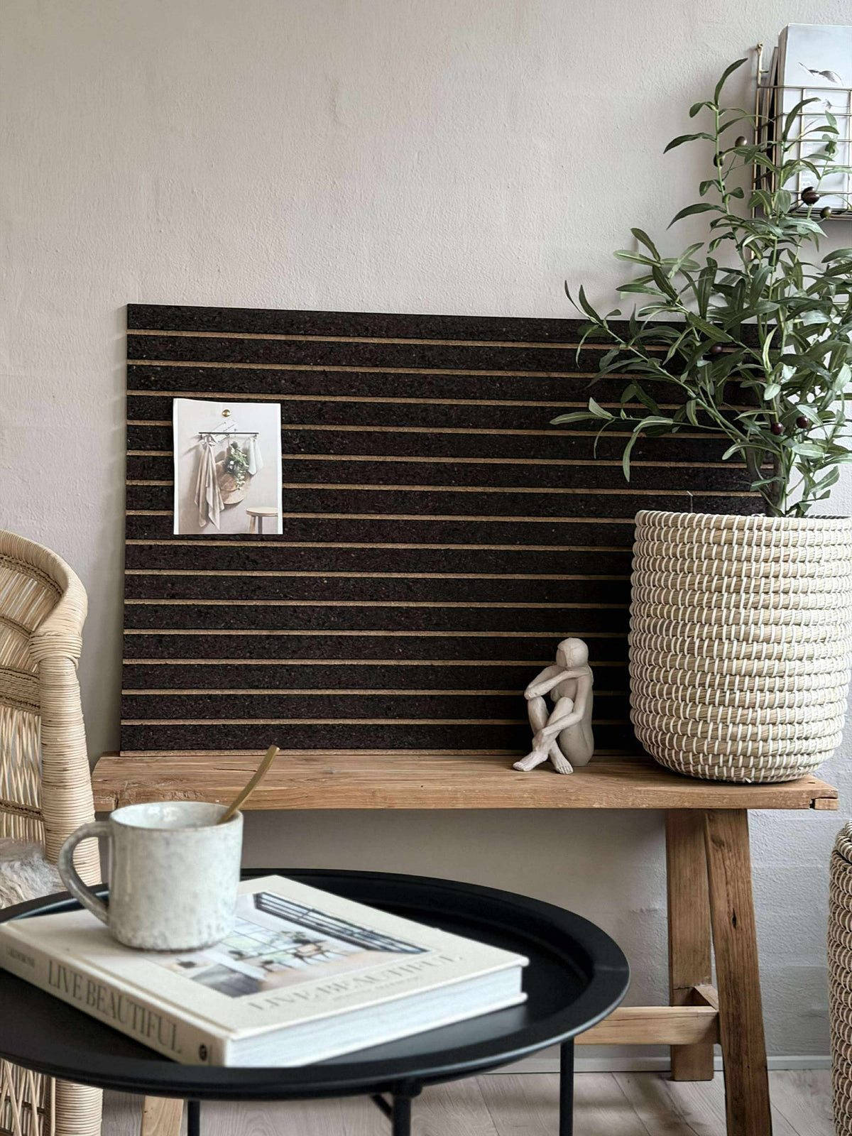 Kurkplaat met paneeleffect NEW Dark - Geluidsdempend