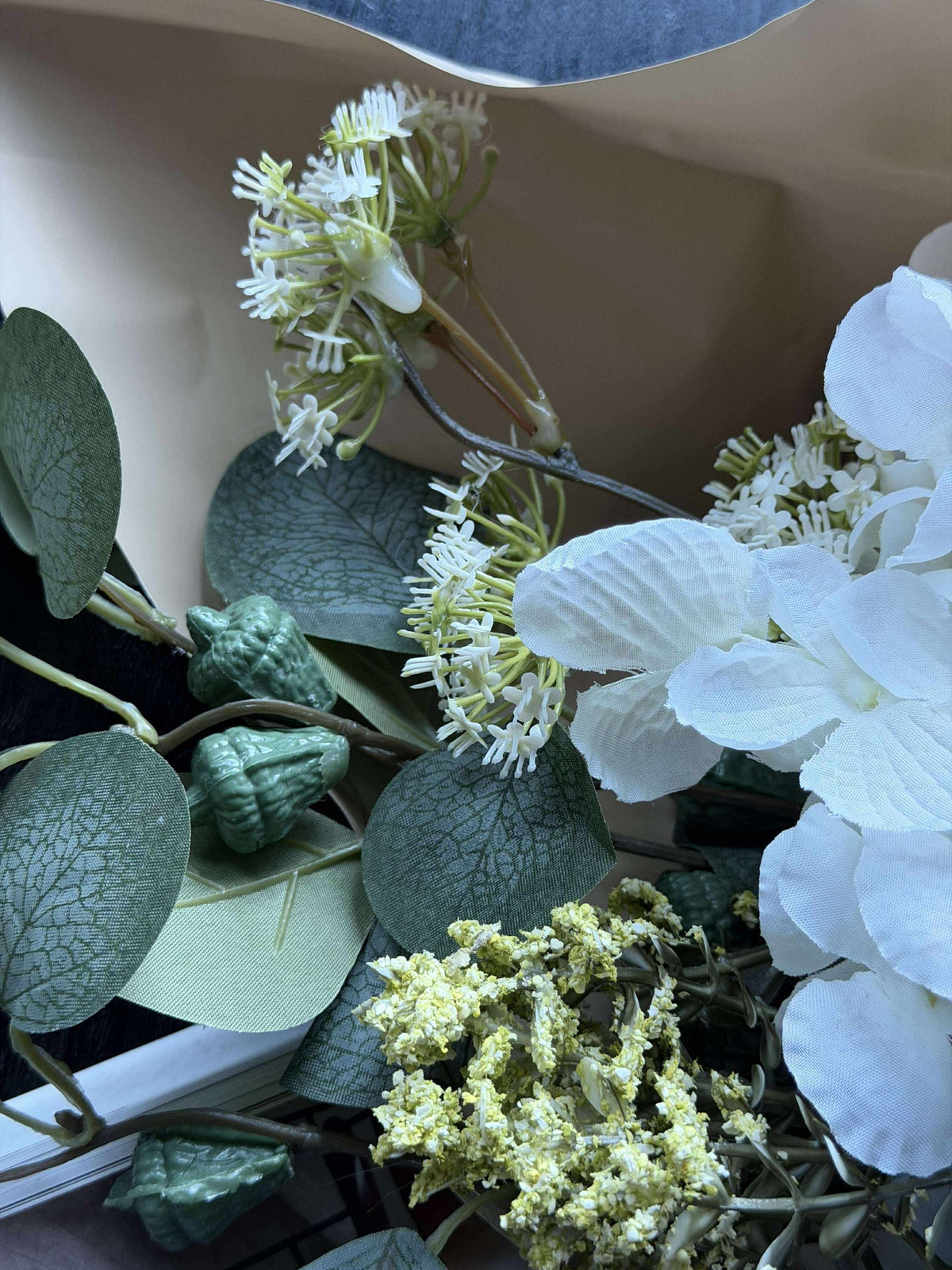 Boeket met hortensia - Wit