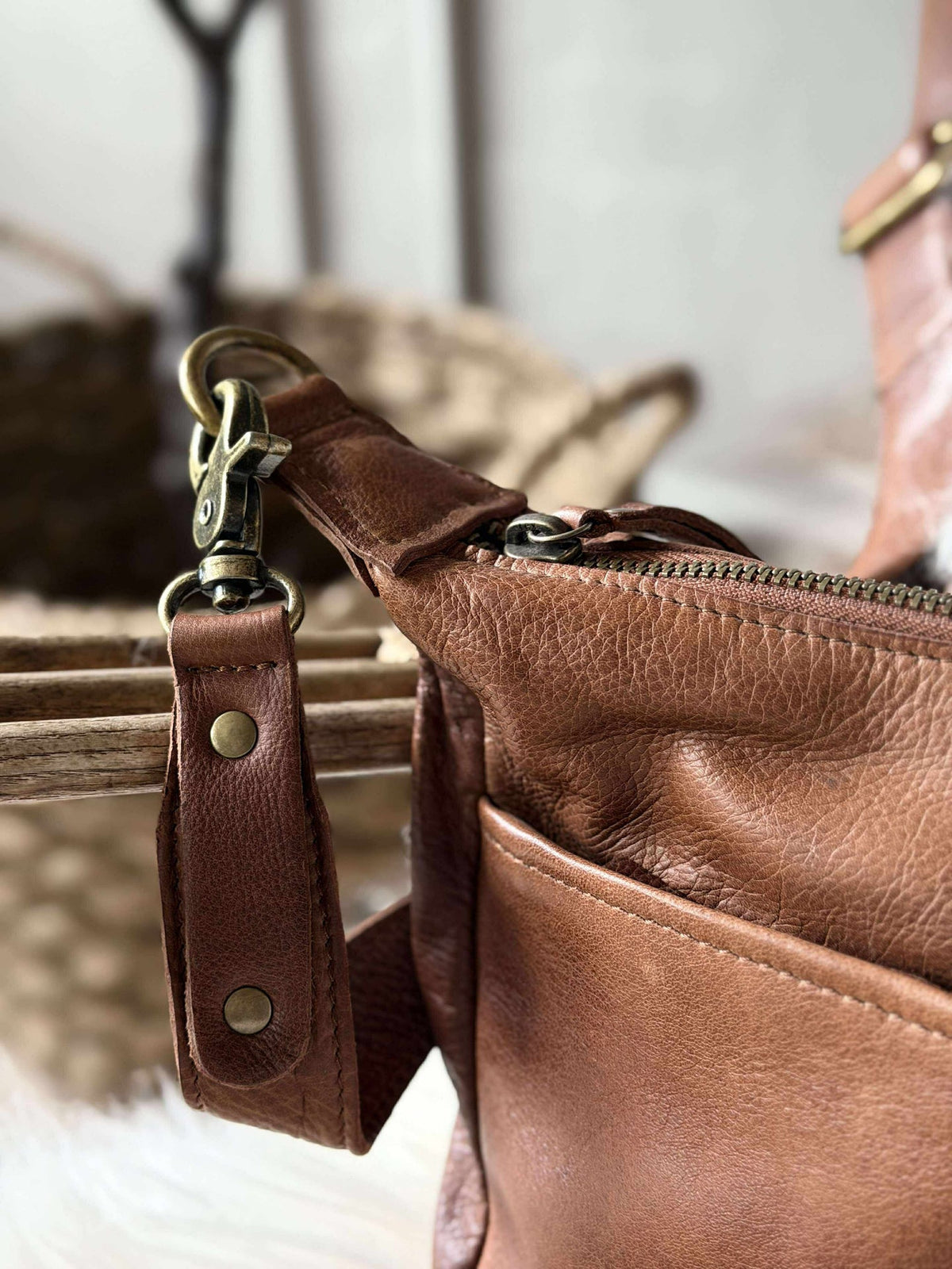 Crossbodytas Mivi Small - Walnoot