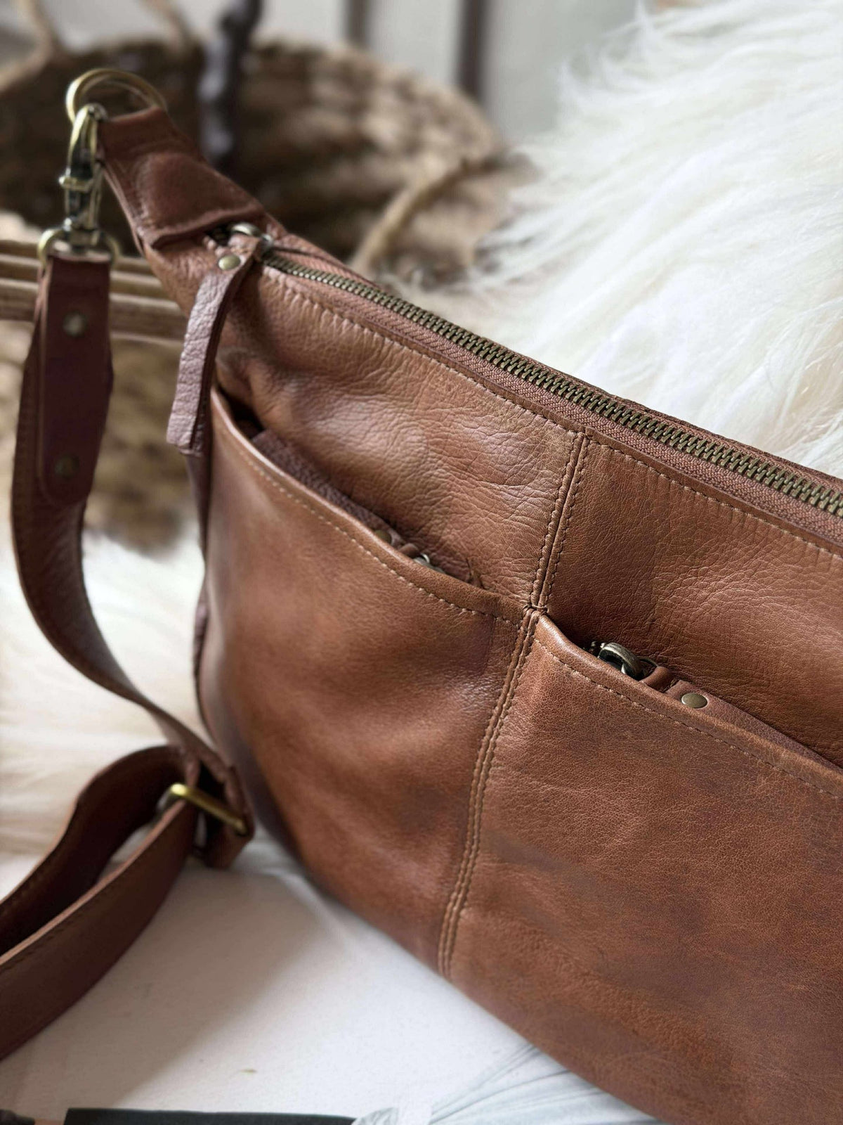 Crossbodytas Mivi Small - Walnoot