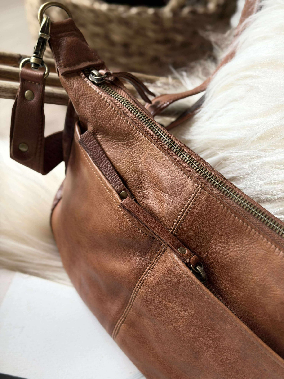 Crossbodytas Mivi Small - Walnoot