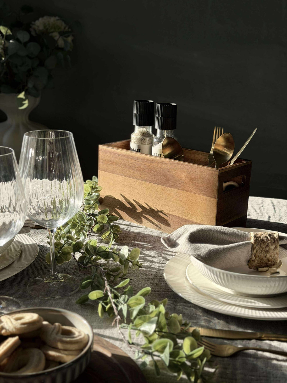 Kist acaciahout - 30cm