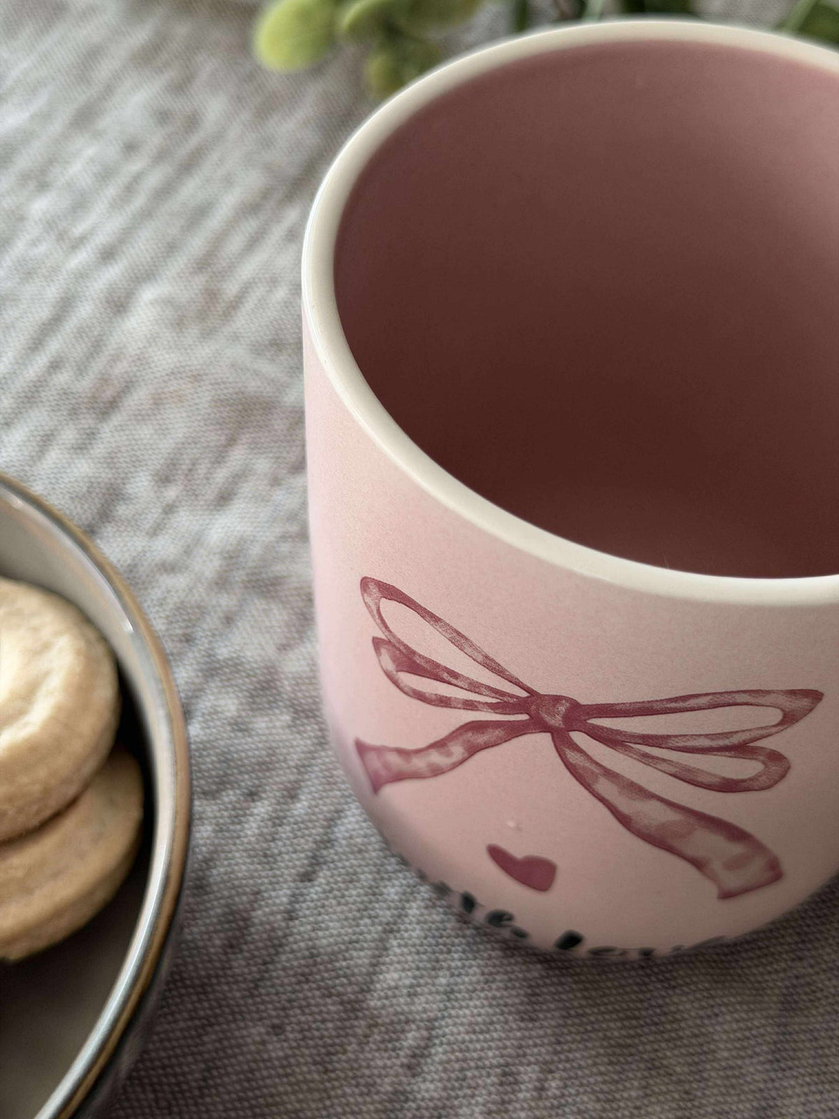 Beker Strikje - Soft rose