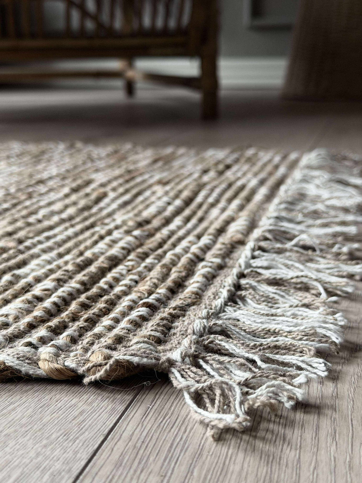 Deurmat Jute met franjes - Naturel
