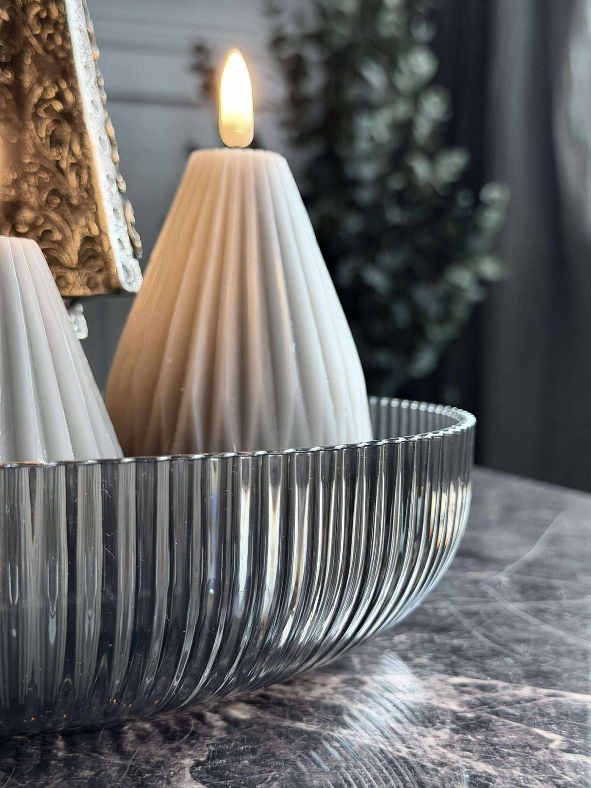Schaal voor decoratie of voedsel - Grijs