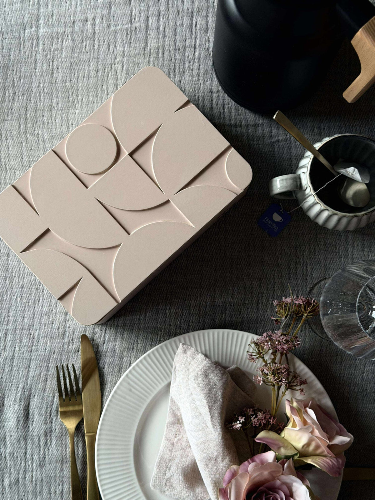 TEA doos - Crème of Roze