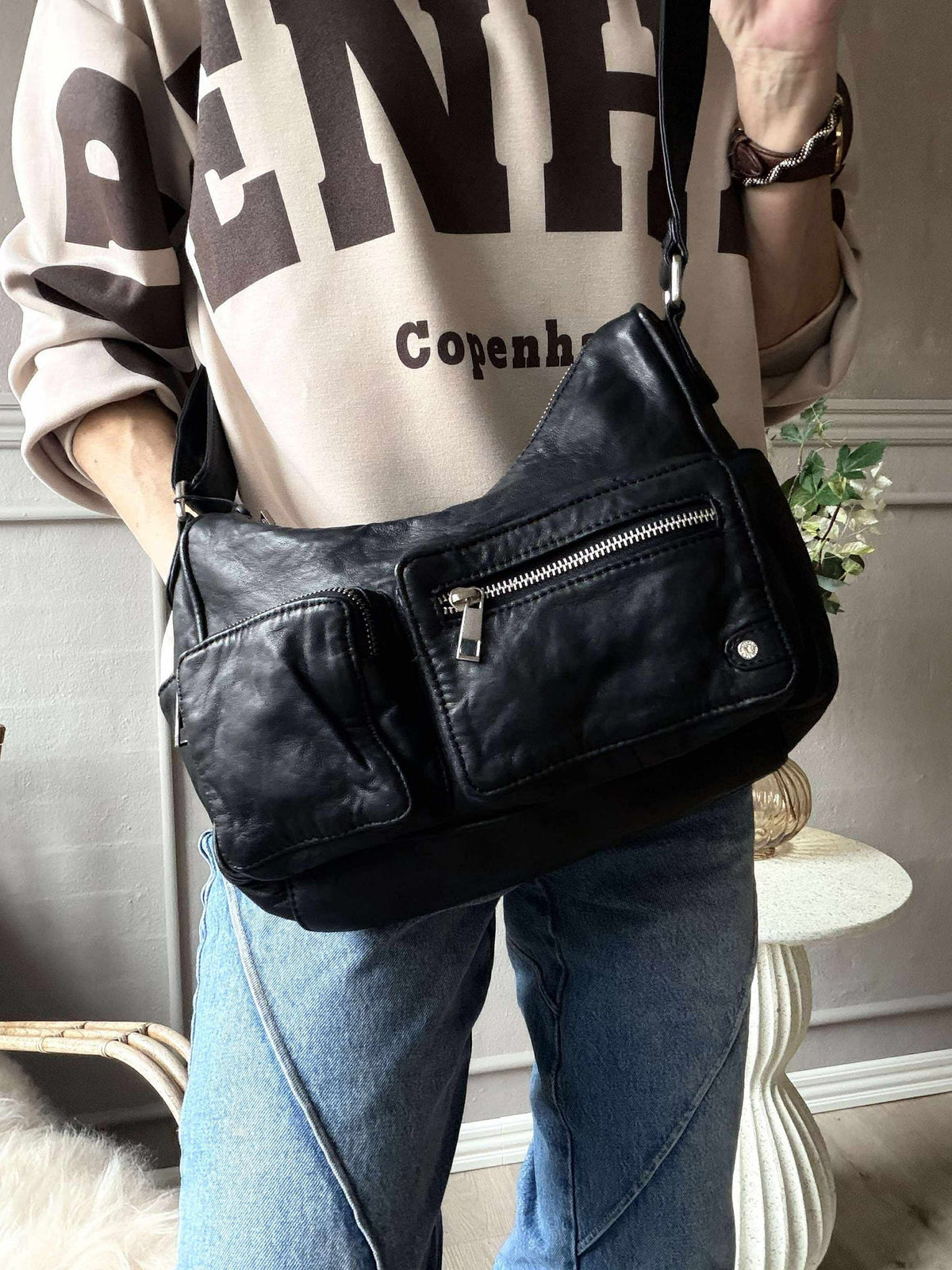 Schoudertas Sienna - Black Nero