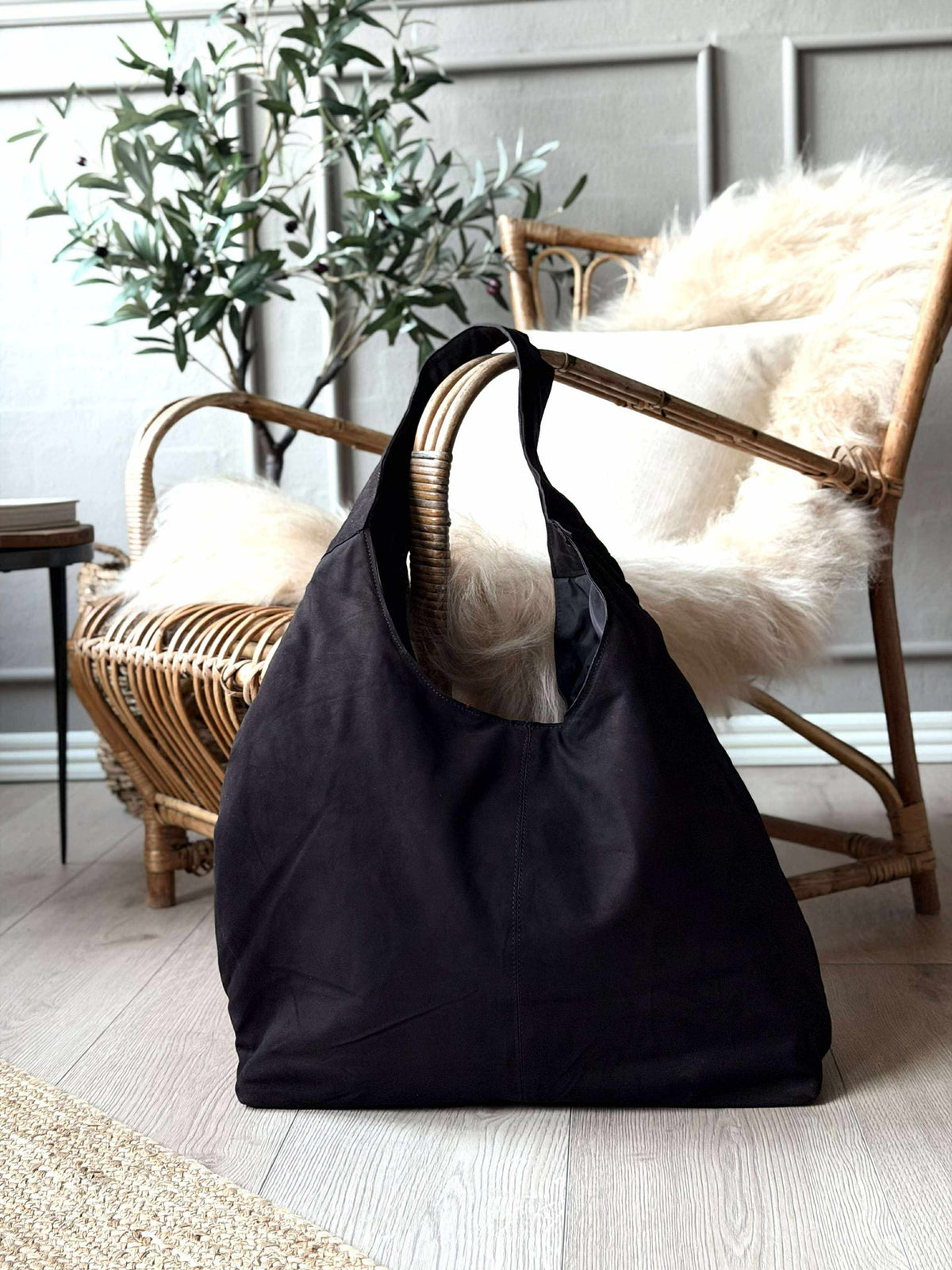 Shopper suède - Coffee brown