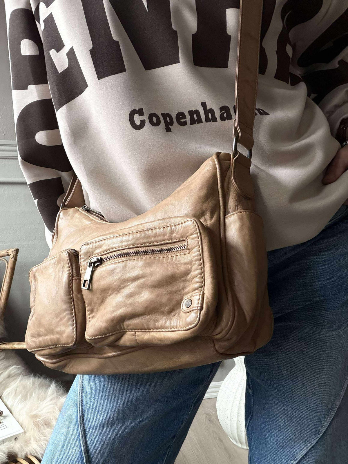 Schoudertas Sienna - Camel