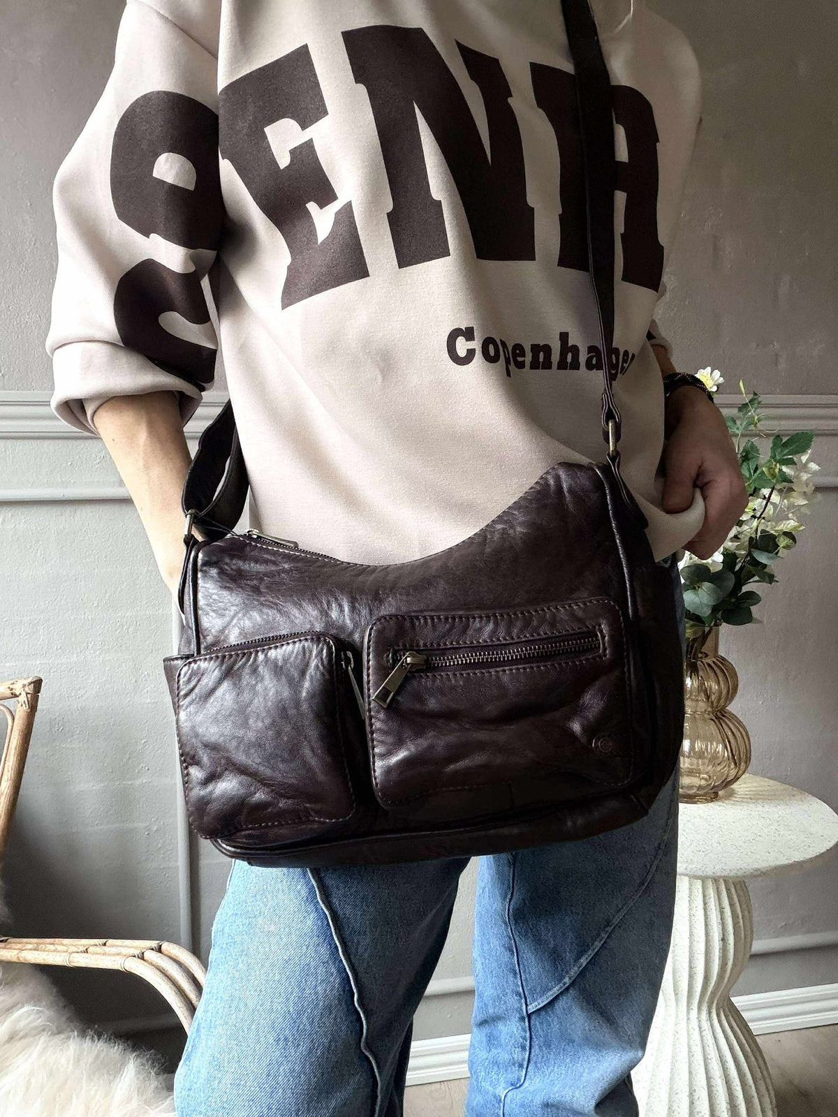 Schoudertas Sienna - Winter brown