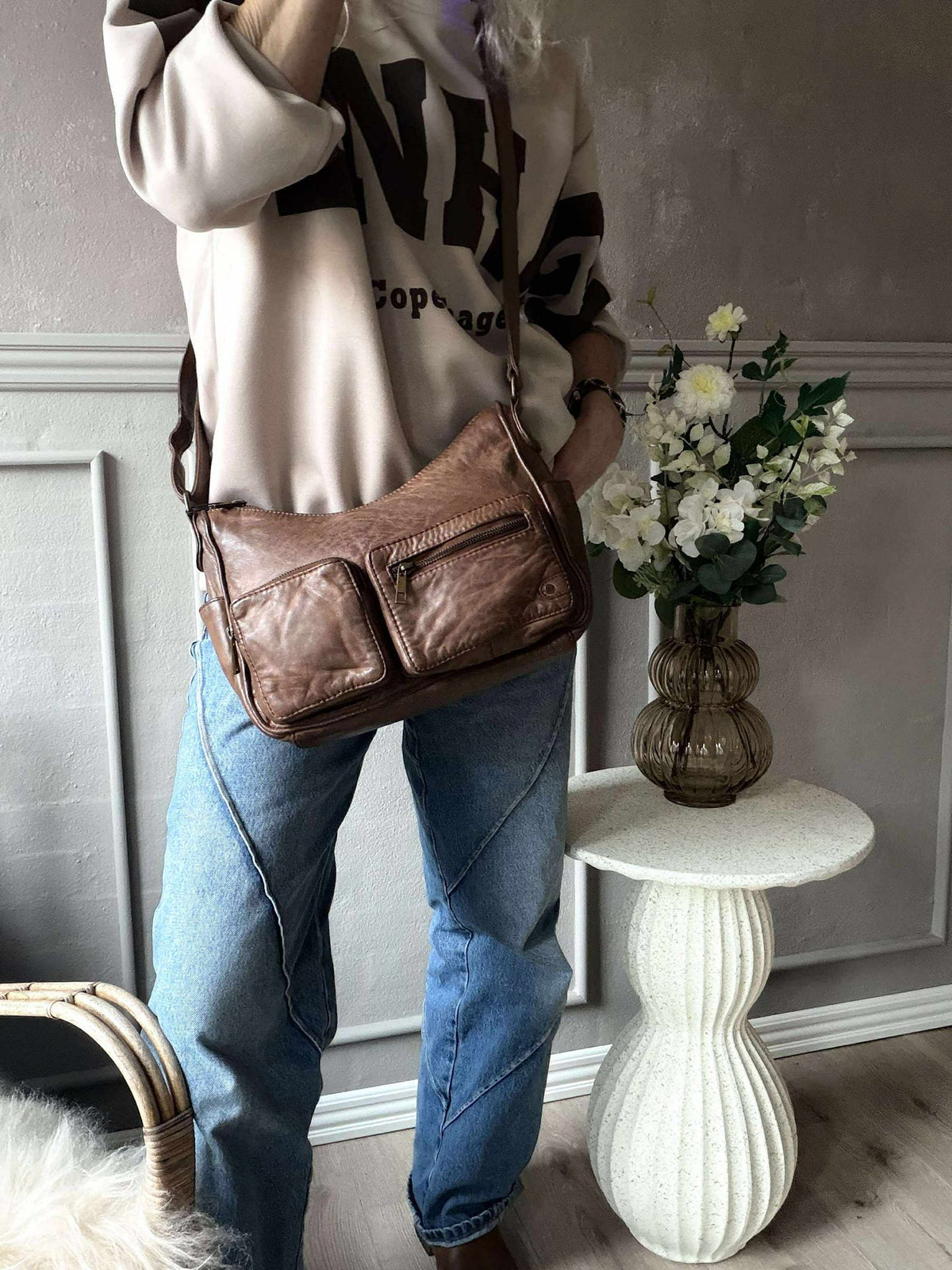 Schoudertas Sienna - Chestnut