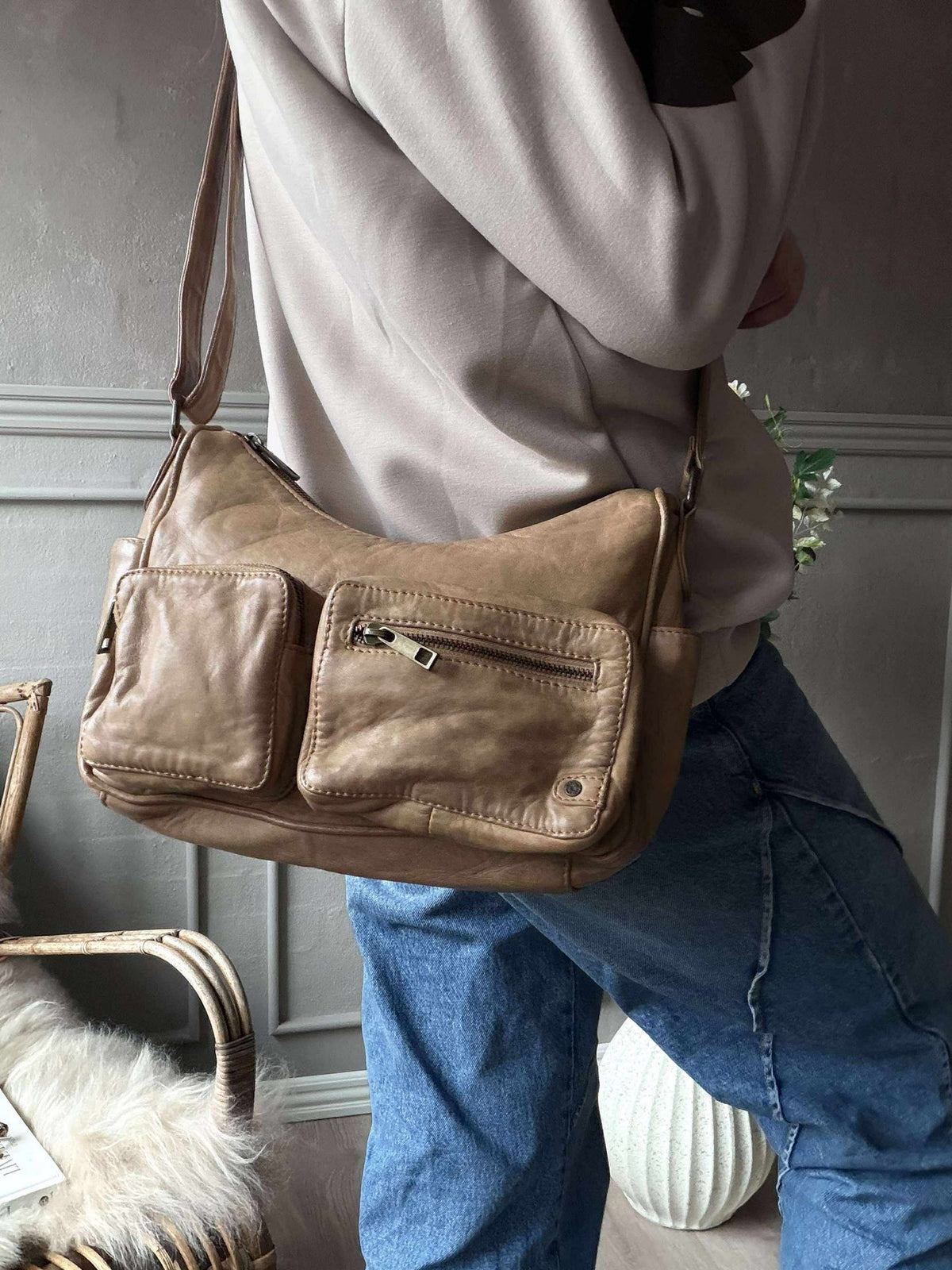 Schoudertas Sienna - Camel