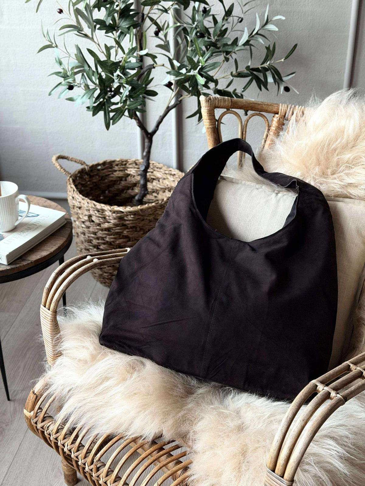 Shopper suède - Coffee brown