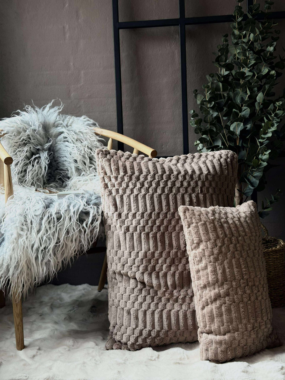 Kussen met vulling - Taupe