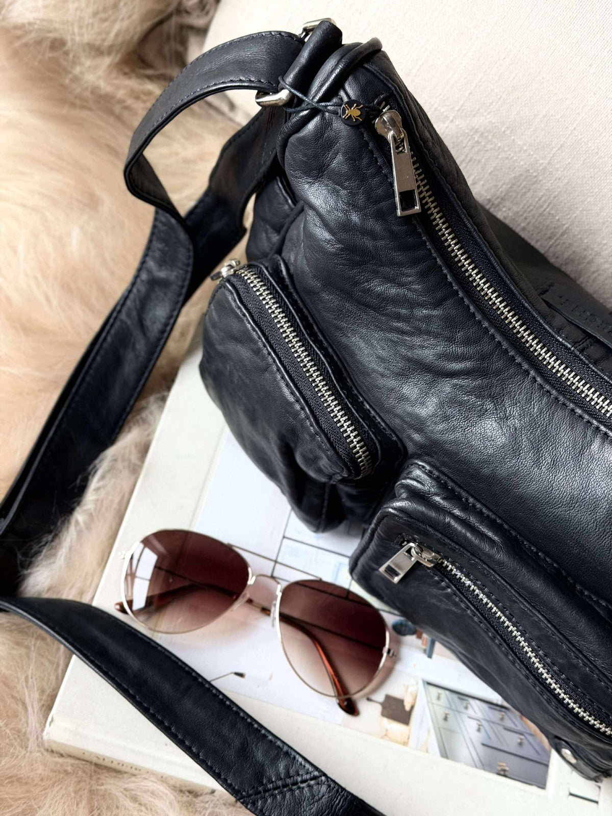 Schoudertas Sienna - Black Nero