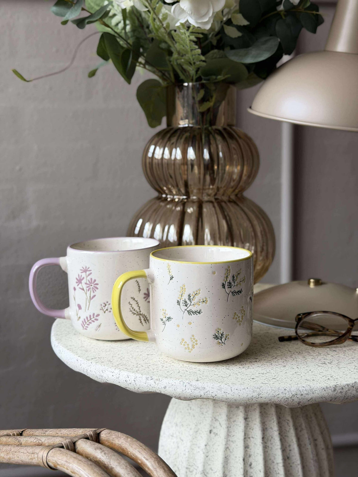 Mok met bloemen  - MIX