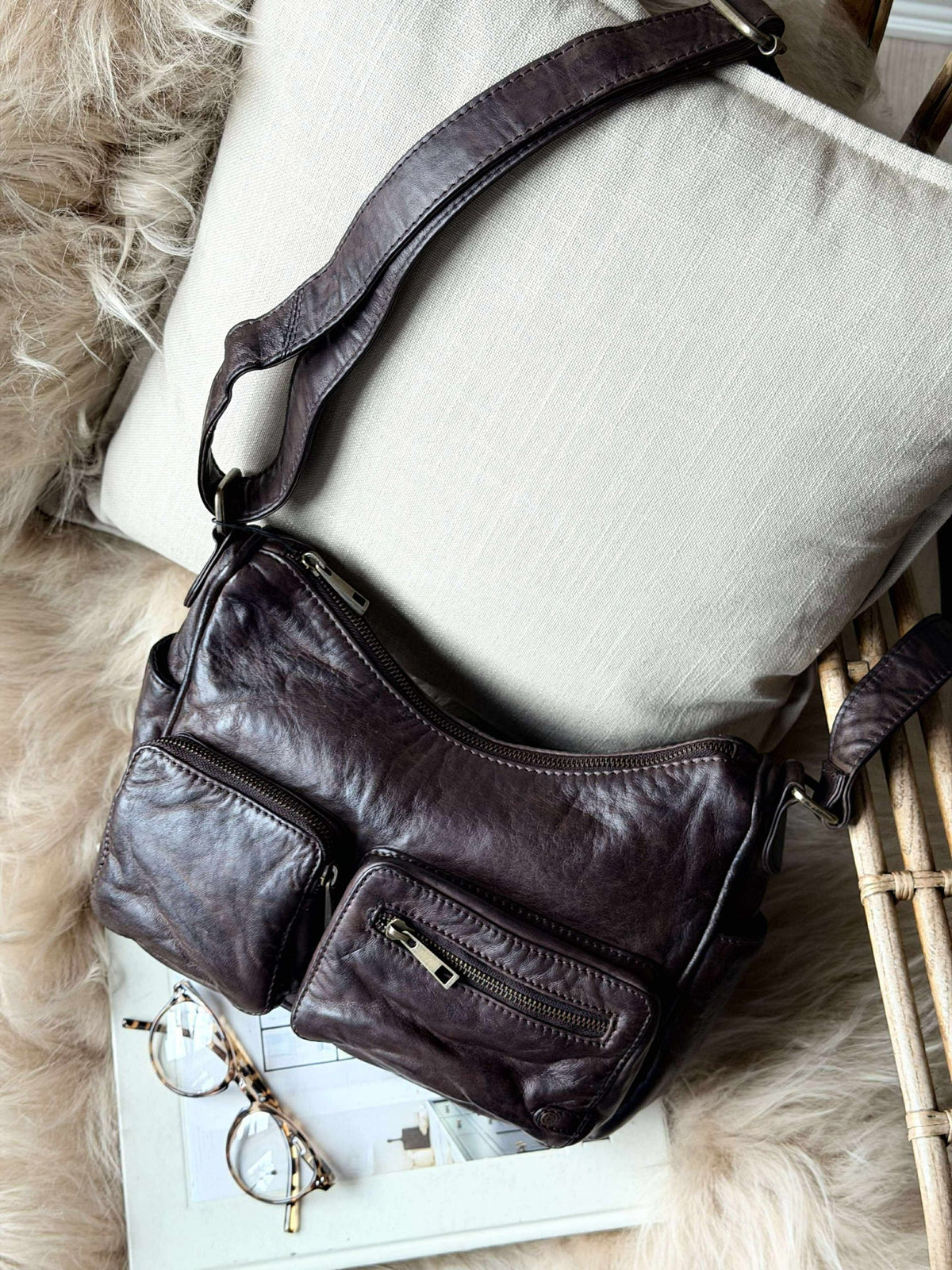 Schoudertas Sienna - Winter brown