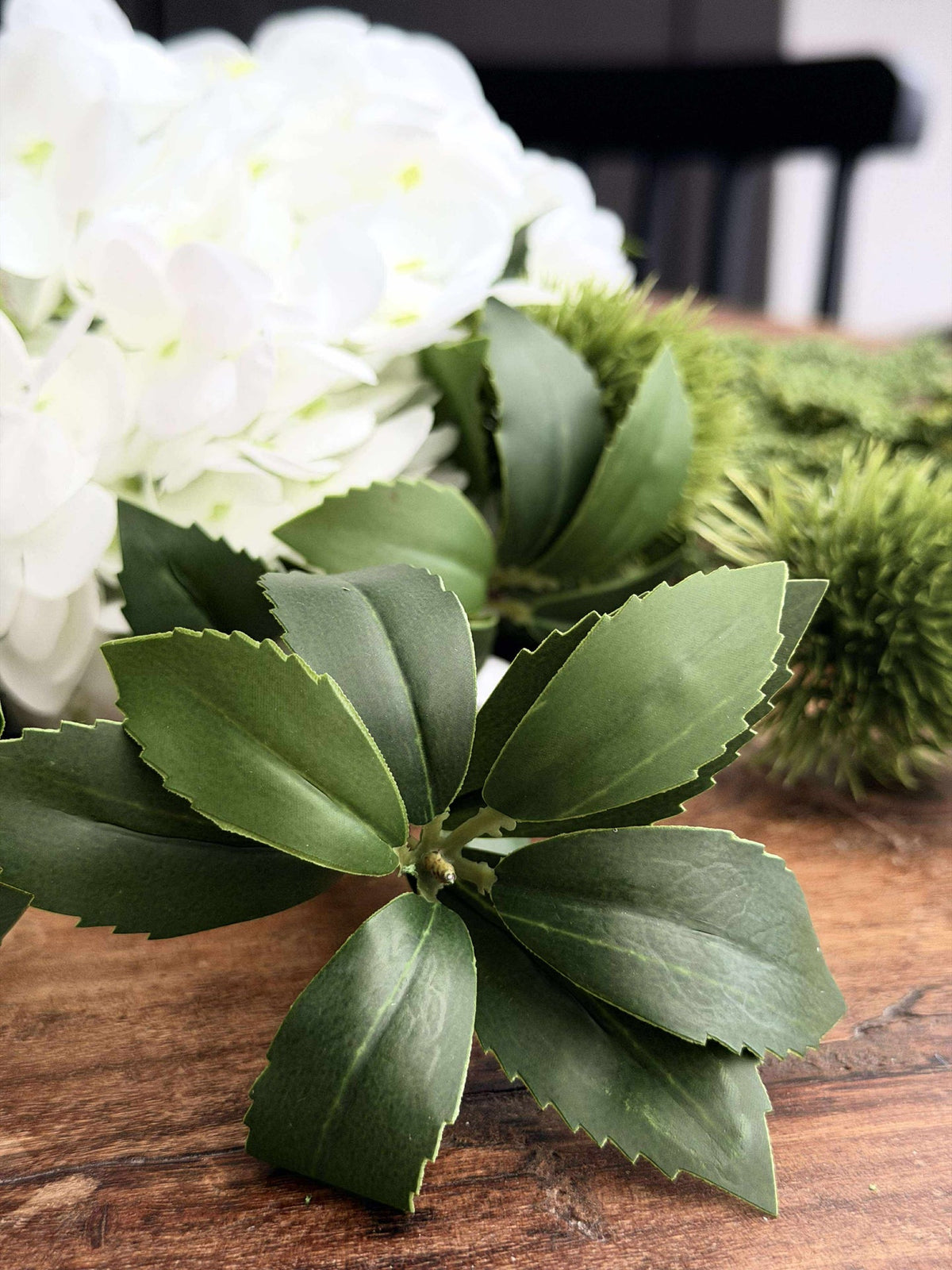 Boeket - Kleine witte hortensia / Lime