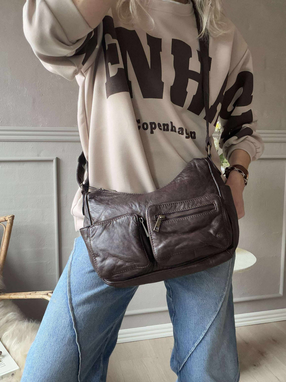 Schoudertas Sienna - Winter brown