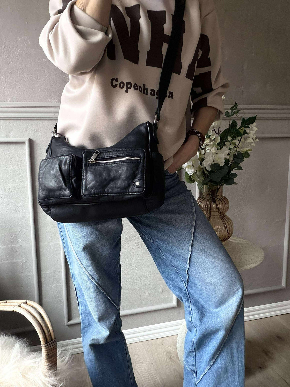 Schoudertas Sienna - Black Nero
