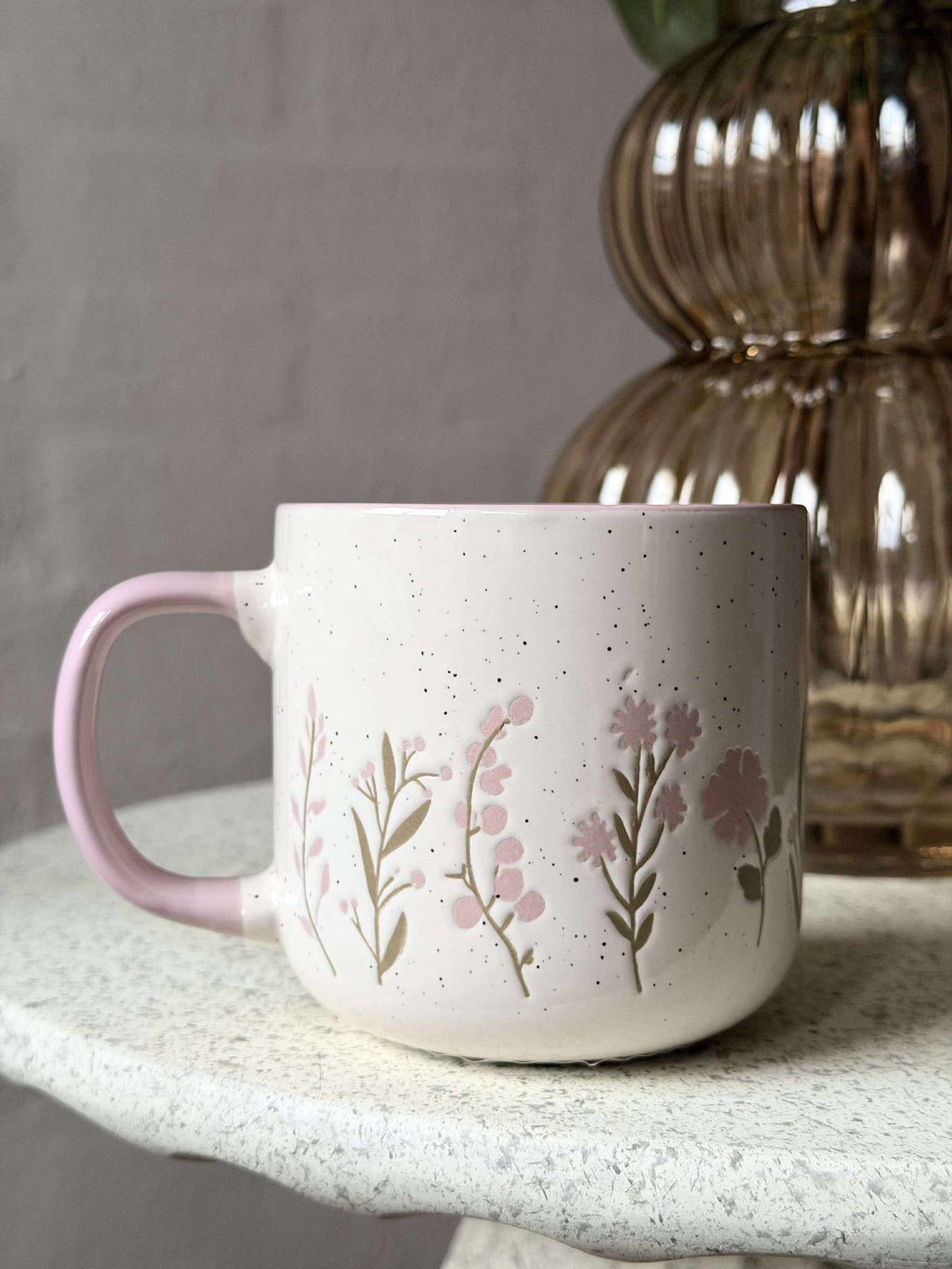 Mok met bloemen  - MIX