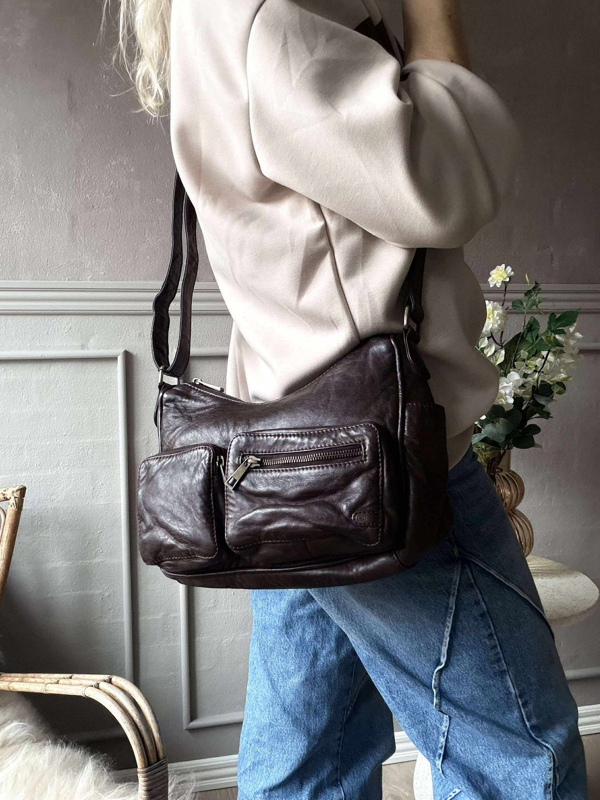Schoudertas Sienna - Winter brown