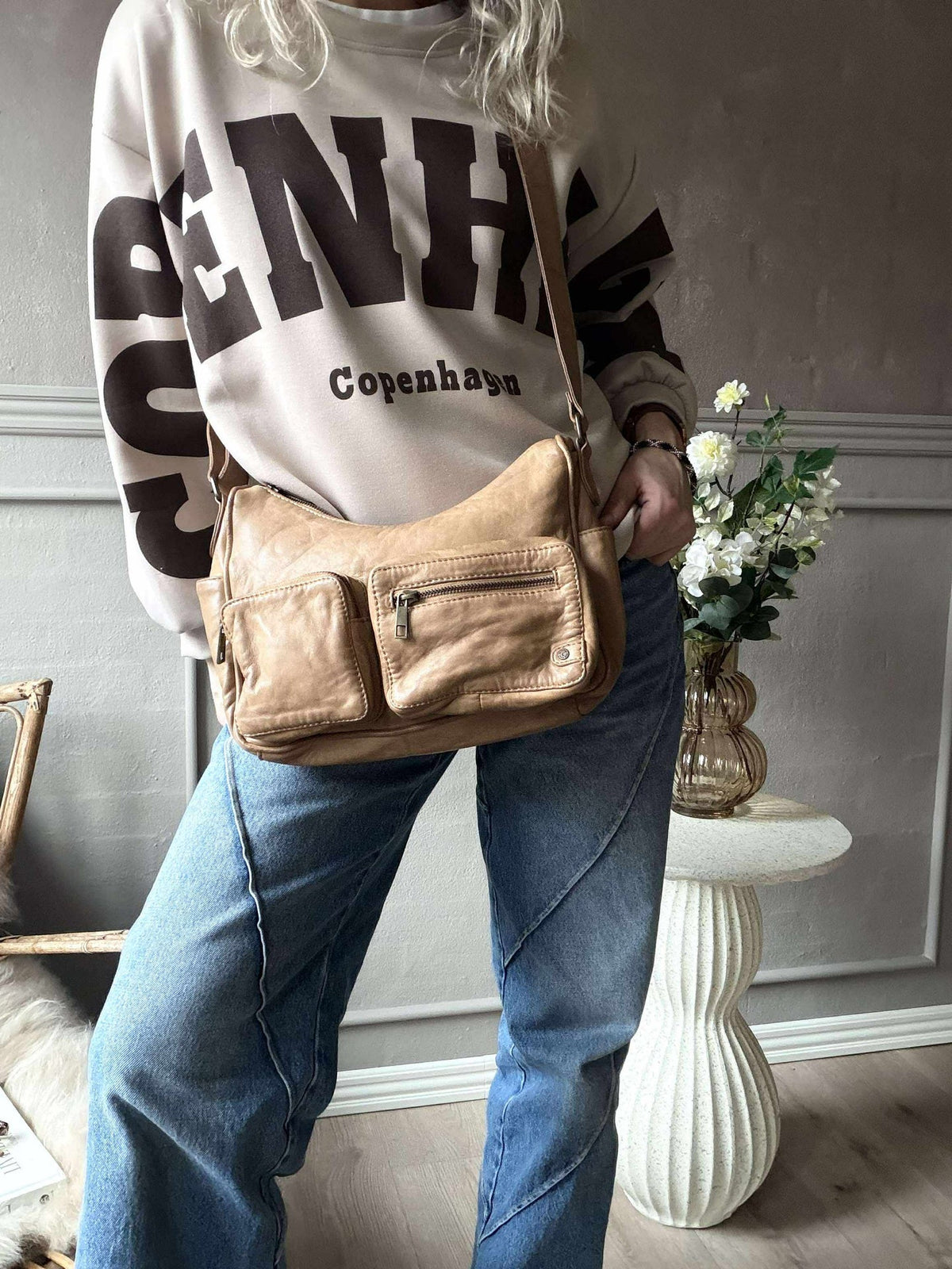 Schoudertas Sienna - Camel
