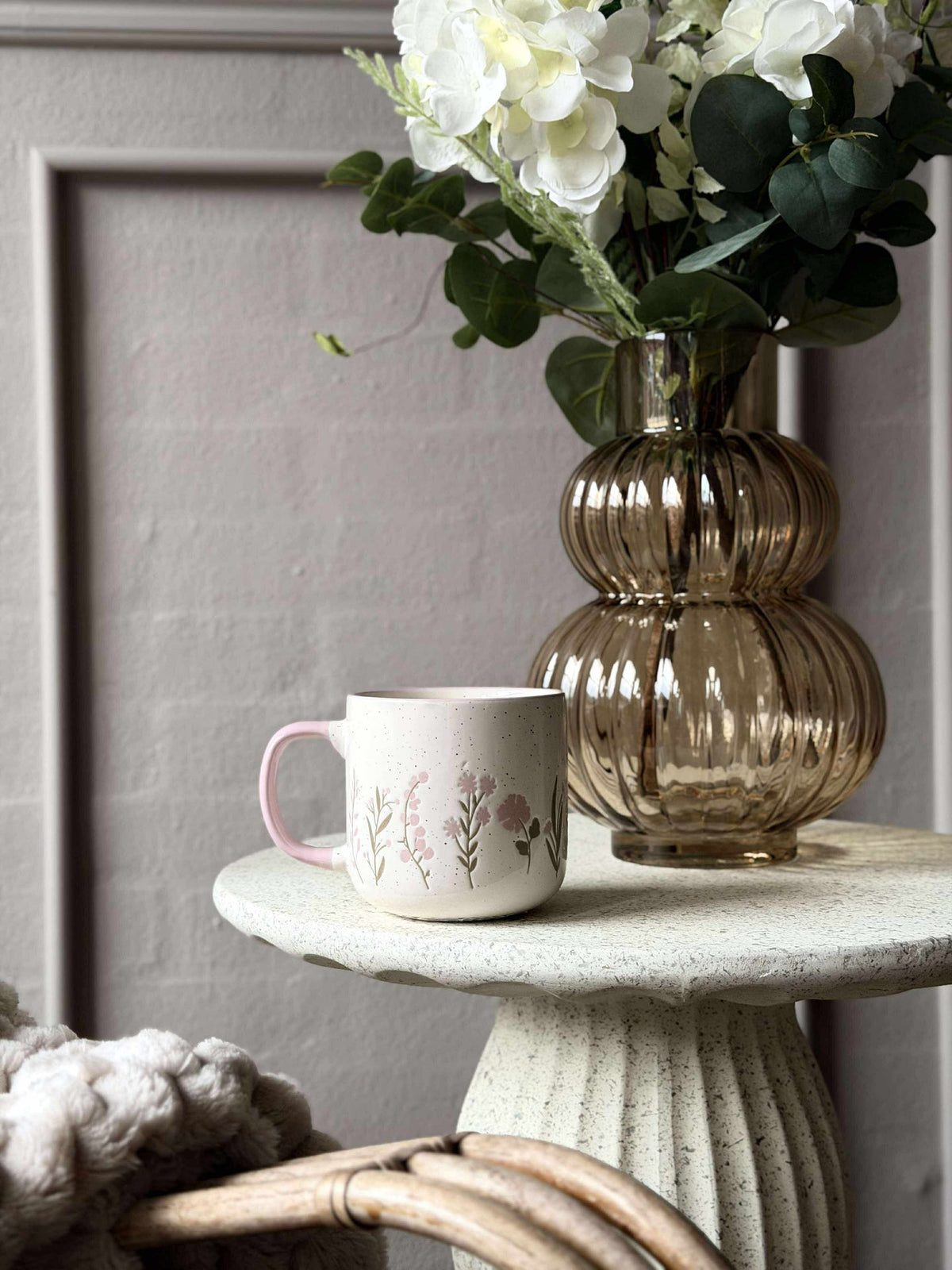 Mok met bloemen  - MIX