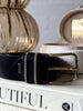 Jeansriem - Black / gold