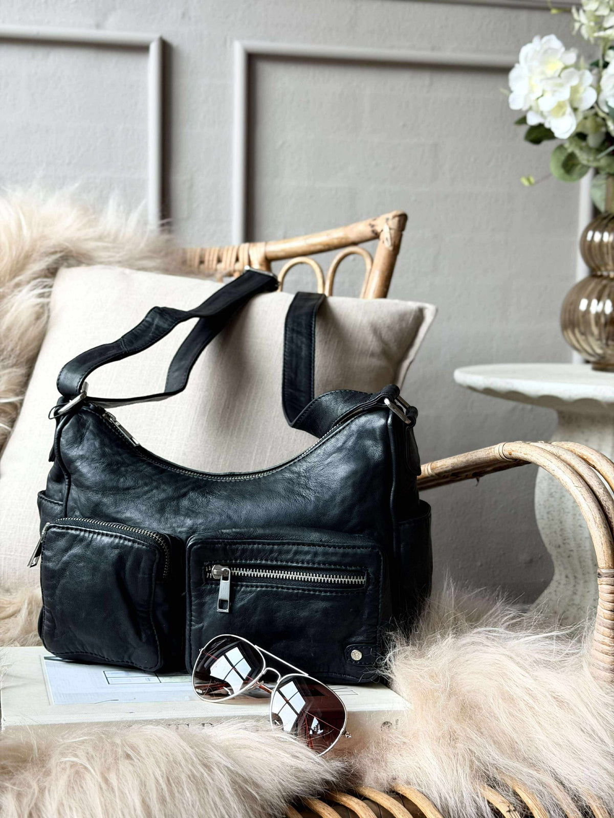 Schoudertas Sienna - Black Nero