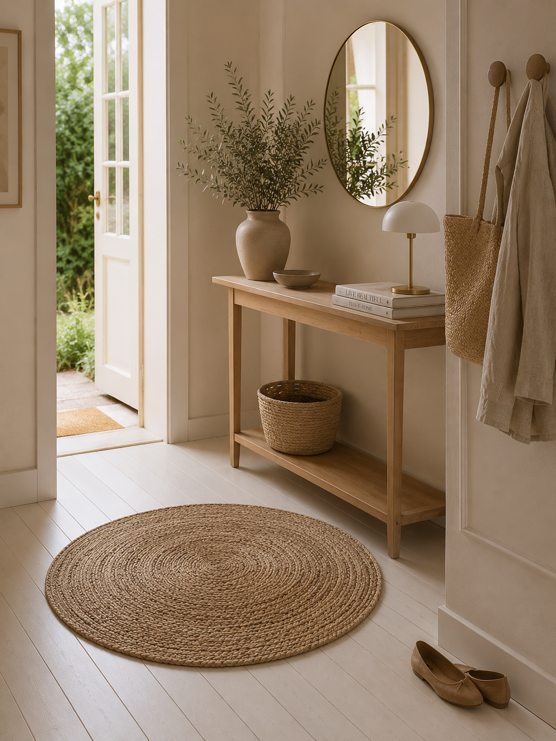Jute vloerkleed - 90cm