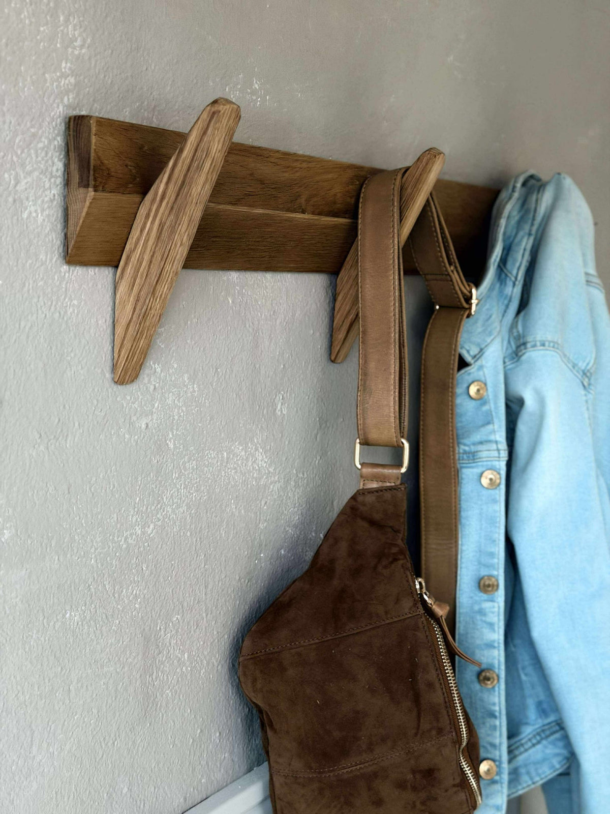 Kapstok - Eikenhout 3 hooks