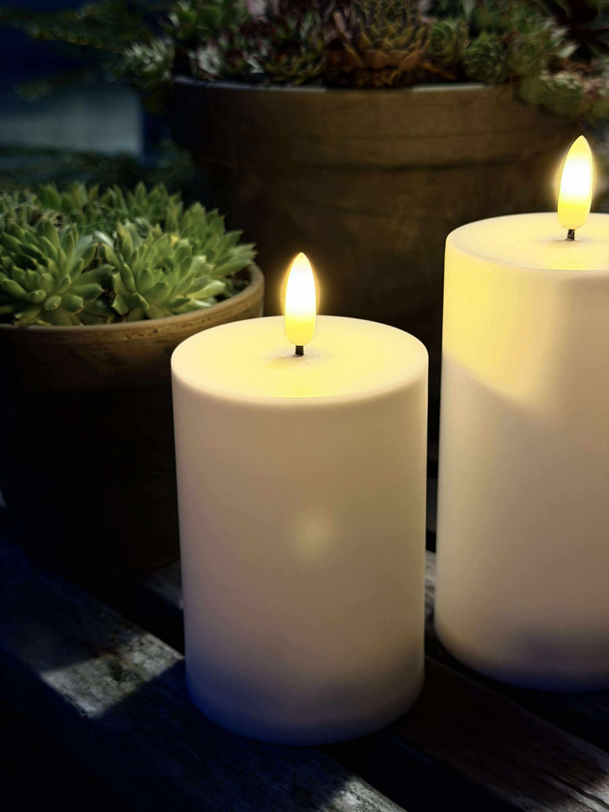 Buiten stompkaarsen - Set van 3 st.