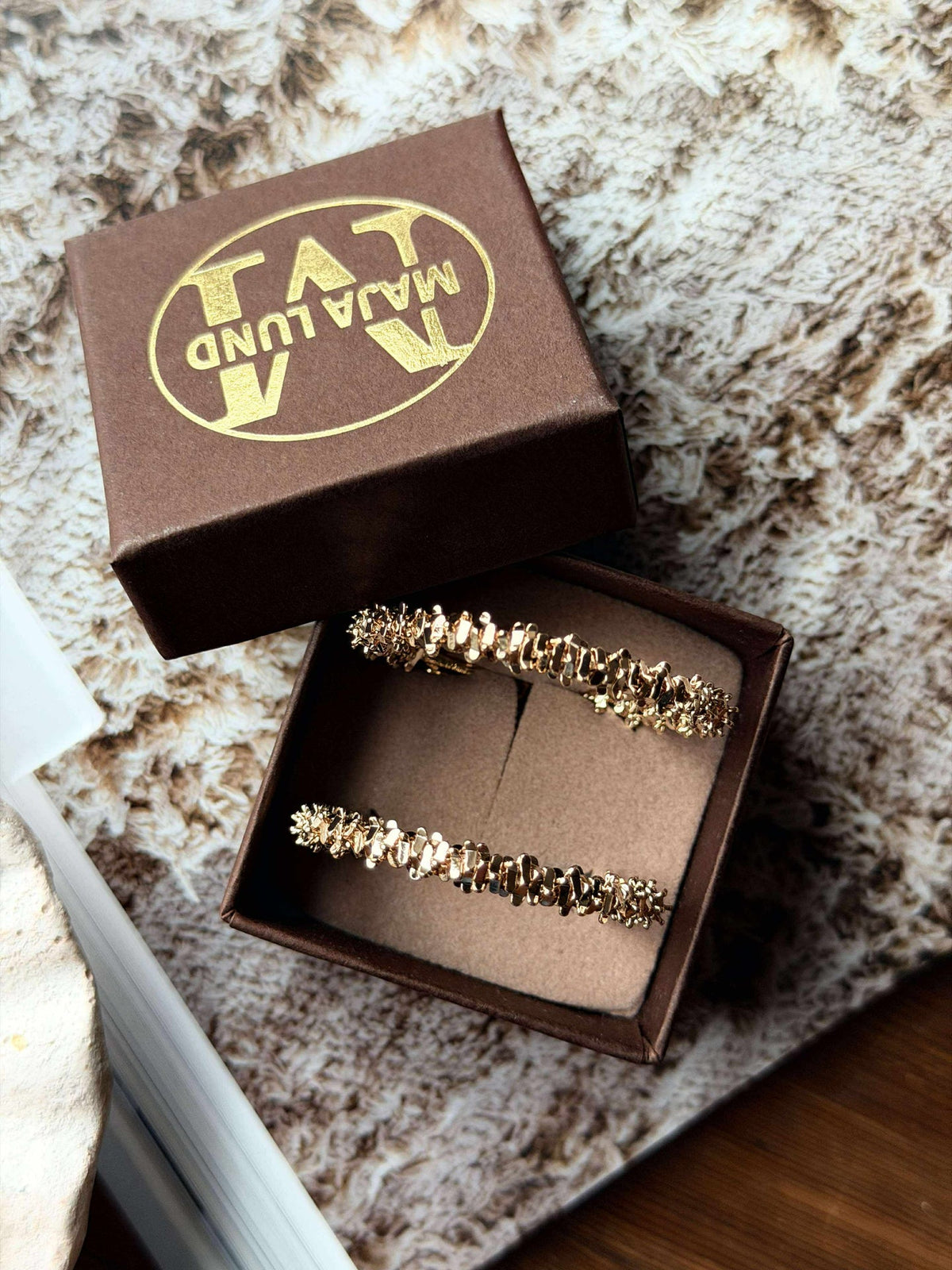 Oorbellen INA Hoops Small - 18K verguld